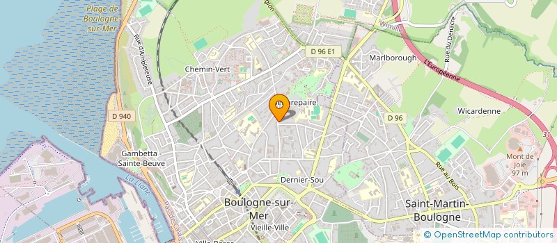 localisation de l'entreprise SCI FLORINE  BOULOGNE-SUR-MER