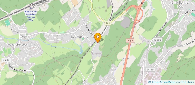 localisation de l'entreprise SCI FLORINE ROGNON  LES AUXONS