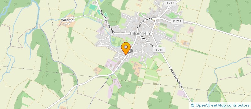 localisation de l'entreprise SCI FLORIS  HILSENHEIM