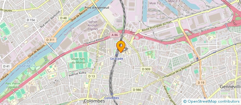 localisation de l'entreprise SCI FLORISOONE à COLOMBES