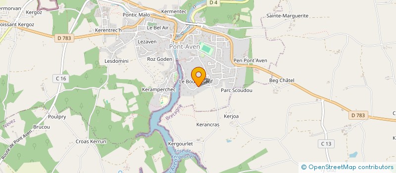 localisation de l'entreprise SCI FLORIX  PONT-AVEN