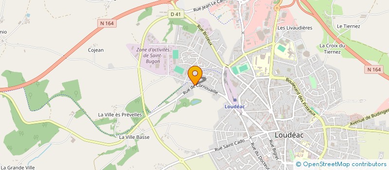localisation de l'entreprise SCI FLORO à LOUDEAC