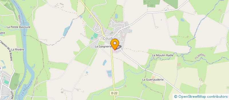 localisation de l'entreprise SCI FLOROMAC  COUDRAY