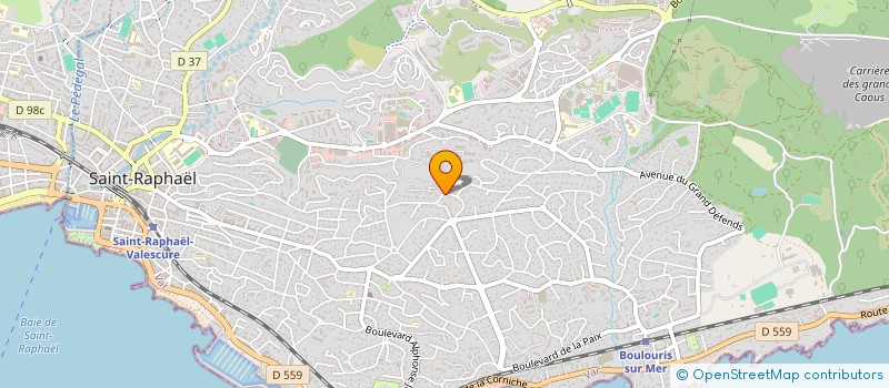 localisation de l'entreprise SCI FLORVIE  SAINT-RAPHAEL