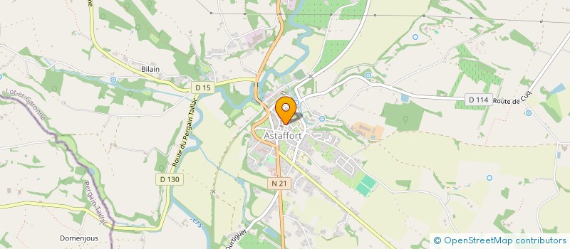 localisation de l'entreprise SCI FLOSTE  ASTAFFORT