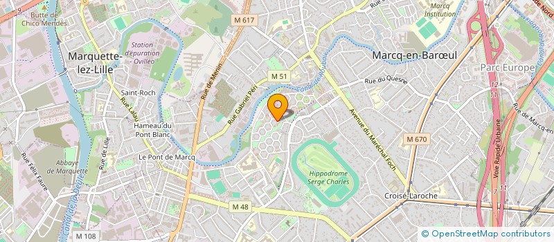 localisation de l'entreprise SCI FLOSYL à MARCQ-EN-BARŒUL