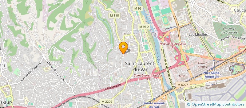 localisation de l'entreprise SCI FLOTA à SAINT-LAURENT-DU-VAR