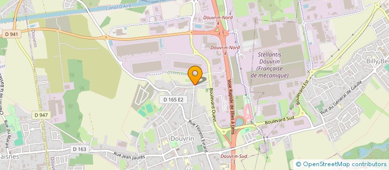 localisation de l'entreprise SCI FLOTACLALILOU  DOUVRIN