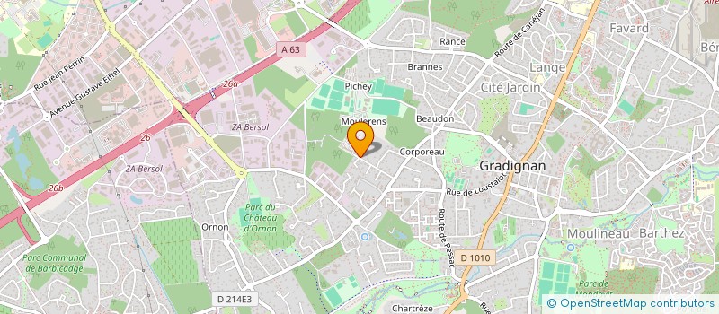 localisation de l'entreprise SCI FLOUKA  GRADIGNAN