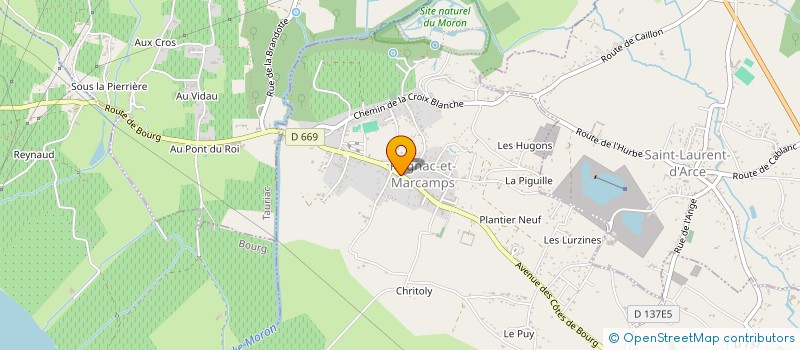 localisation de l'entreprise SCI FLOURY HERNANDO  PRIGNAC-ET-MARCAMPS