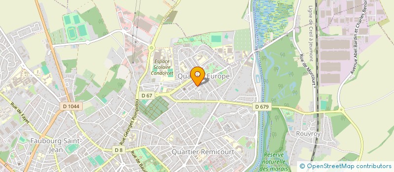 localisation de l'entreprise SCI FLOVER à SAINT-QUENTIN
