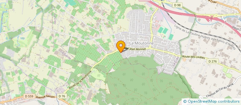 localisation de l'entreprise SCI FLOVIRG à LA CRAU
