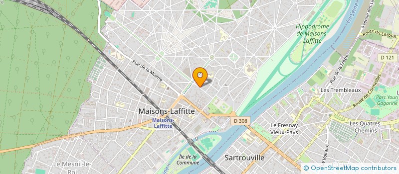 localisation de l'entreprise SCI FLOW  MAISONS-LAFFITTE