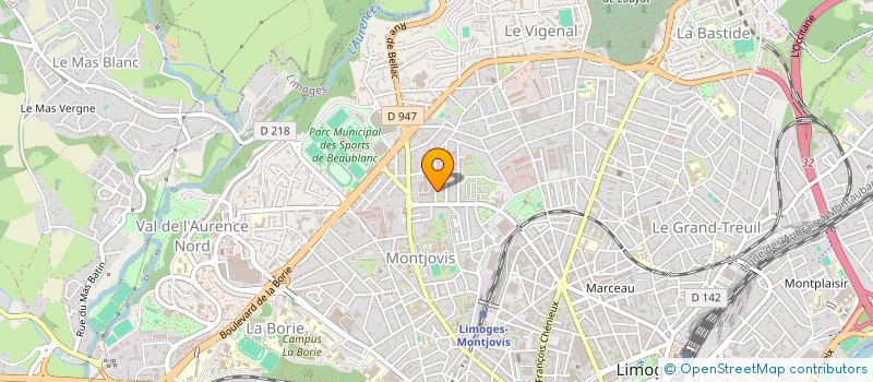 localisation de l'entreprise SCI FLOXA à LIMOGES