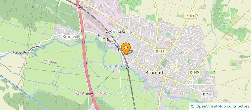 localisation de l'entreprise SCI FLOYAN  BRUMATH