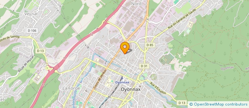 localisation de l'entreprise SCI FLOYAN à OYONNAX