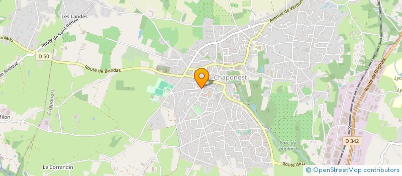 localisation de l'entreprise SCI FLP-TIP  CHAPONOST