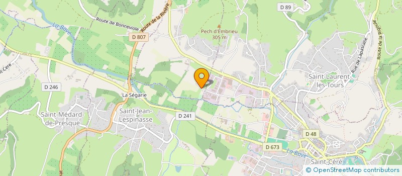 localisation de l'entreprise SCI FLR  BELMONT-BRETENOUX