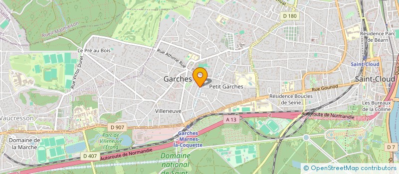 localisation de l'entreprise SCI FLRHA APOLLO à GARCHES