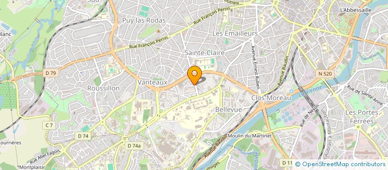 localisation de l'entreprise SCI FLSF à LIMOGES