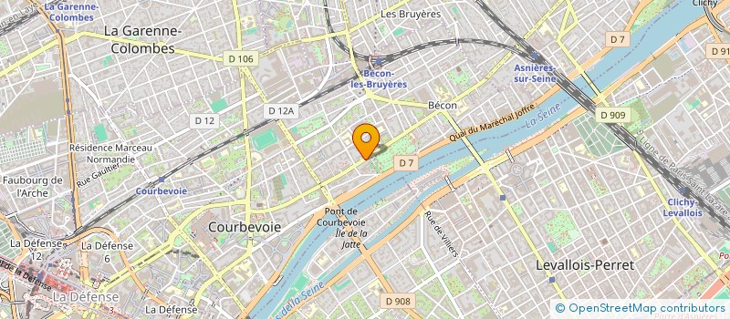 localisation de l'entreprise SCI FLUCHAIRE à COURBEVOIE