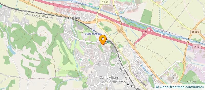 localisation de l'entreprise SCI FLUET  L'ISLE-D'ABEAU