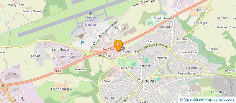 localisation de l'entreprise SCI FLUX  GUIPAVAS