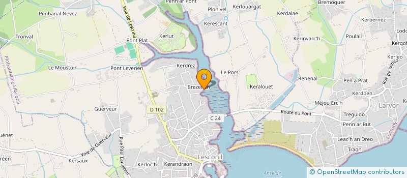 localisation de l'entreprise SCI FLV  PLOBANNALEC-LESCONIL