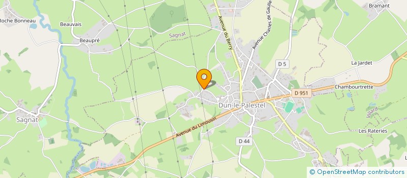 localisation de l'entreprise SCI FLW3 à DUN-LE-PALESTEL