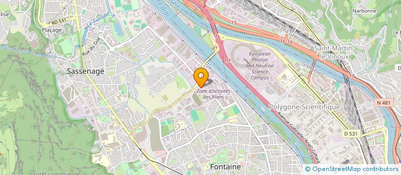 localisation de l'entreprise SCI FLY 2018  FONTAINE