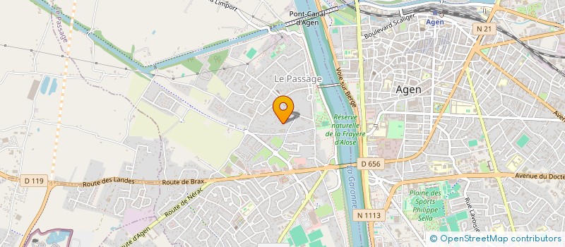 localisation de l'entreprise SCI FLY  LE PASSAGE