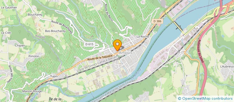 localisation de l'entreprise SCI FLY  AMPUIS