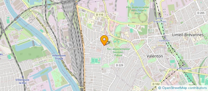 localisation de l'entreprise SCI FM  VILLENEUVE-SAINT-GEORGES