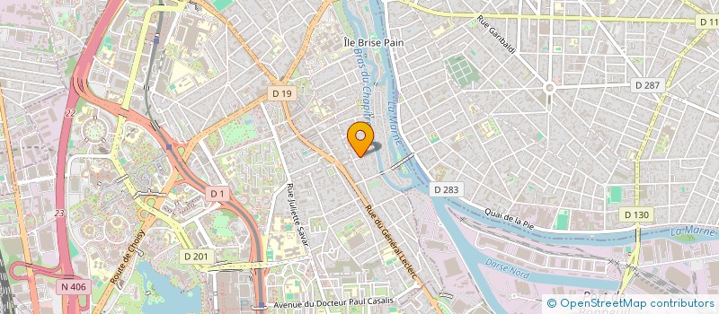 localisation de l'entreprise SCI FM à CRETEIL