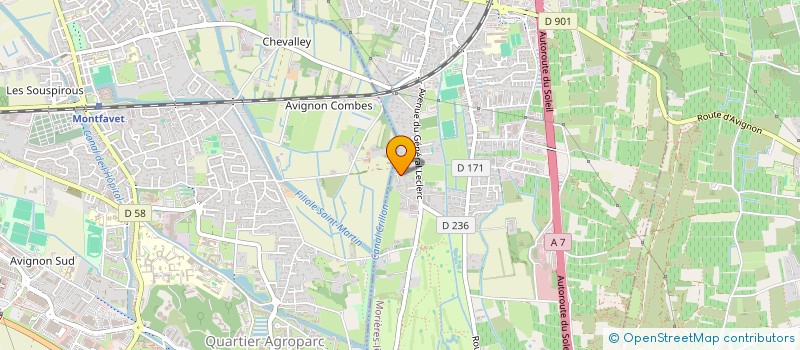 localisation de l'entreprise SCI FM  MORIERES-LES-AVIGNON