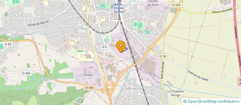 localisation de l'entreprise SCI FM  RIOM