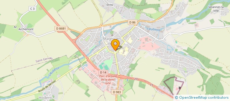 localisation de l'entreprise SCI FM  MAGNY-EN-VEXIN