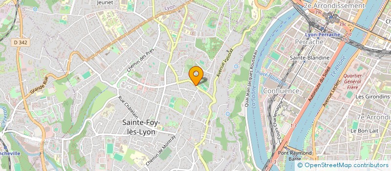 localisation de l'entreprise SCI FM GREIN  SAINTE-FOY-LES-LYON