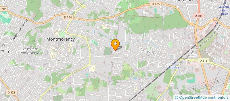 localisation de l'entreprise SCI FM IMMO  GROSLAY