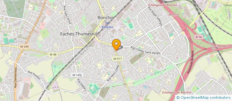 localisation de l'entreprise SCI FM INVEST  RONCHIN