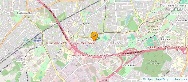 localisation de l'entreprise SCI FM & SF à PESSAC