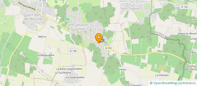 localisation de l'entreprise SCI FM - SF à BRISSAC LOIRE AUBANCE