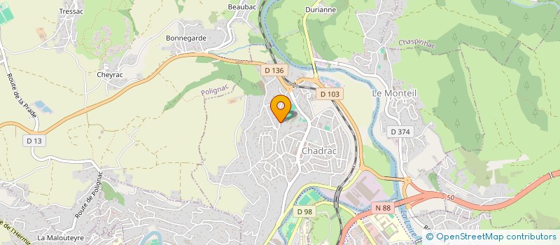 localisation de l'entreprise SCI FM ST-ET  CHADRAC