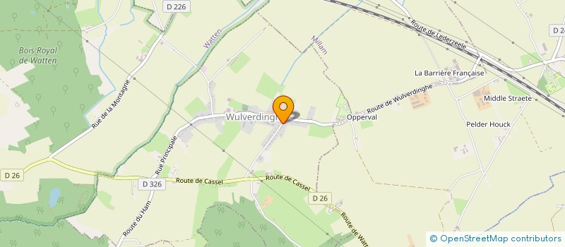 localisation de l'entreprise SCI FM2G  WULVERDINGHE
