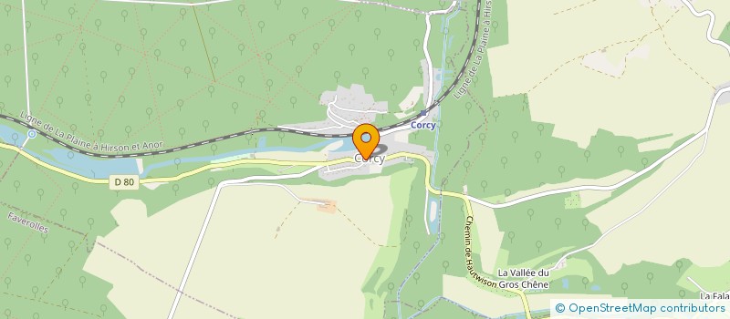 localisation de l'entreprise SCI FMAI  CORCY