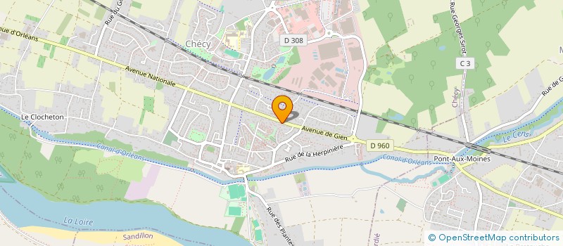 localisation de l'entreprise SCI FMAM  CHECY