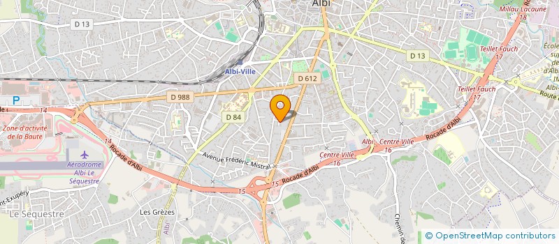 localisation de l'entreprise SCI FMB à ALBI