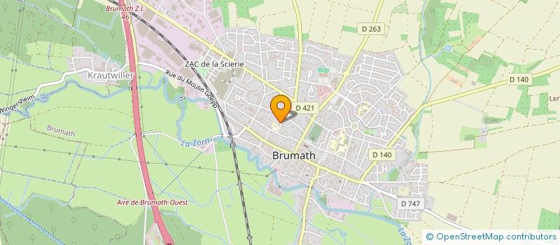 localisation de l'entreprise SCI FMB  KRIEGSHEIM