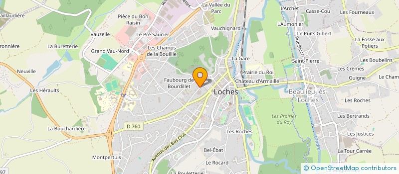 localisation de l'entreprise SCI FMC LAMBLARDIE  LOCHES