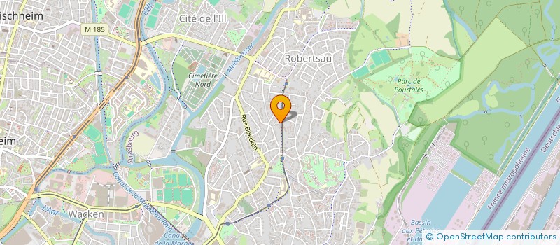 localisation de l'entreprise SCI FMC LEGENDRE  STRASBOURG